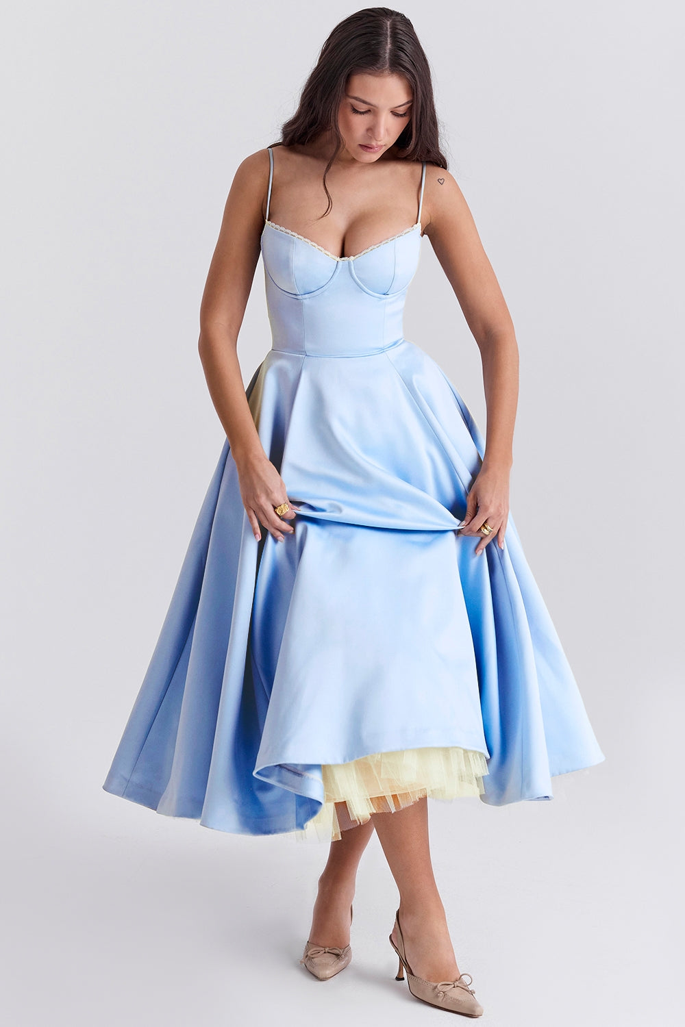 Midikleid für Damen - Elegantes Ballkleid für Sommer