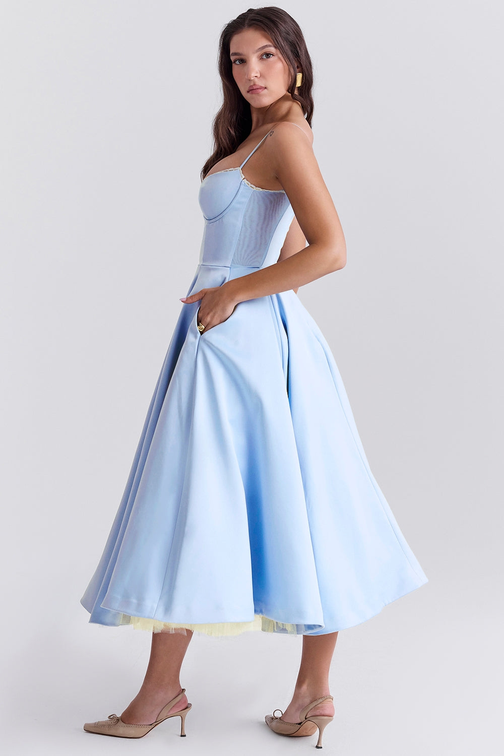 Midikleid für Damen - Elegantes Ballkleid für Sommer
