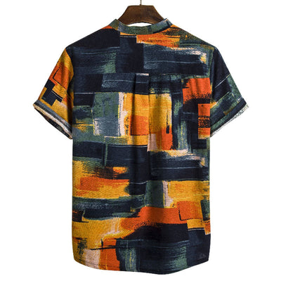 Retro Urlaubshemd mit Druck für Herren