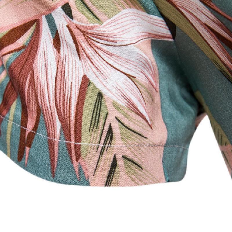 Tropisches Herren Kurzarm Hemd für jeden Urlaub