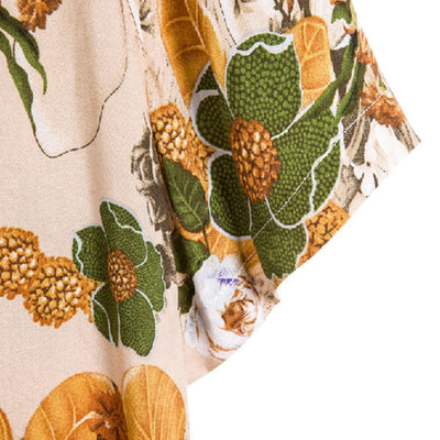 Stylisches Herren Kurzarm Hemd mit Vintage Druck aus Baumwolle