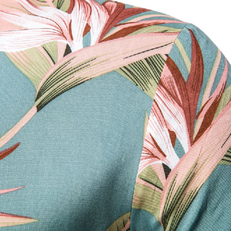 Tropisches Herren Kurzarm Hemd für jeden Urlaub