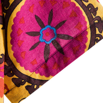 Vintage Bedrucktes Herren Kurzarm Hemd