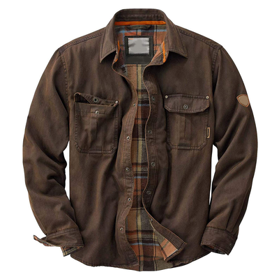 Trucker-Jacke aus weichem Canvas für Männer