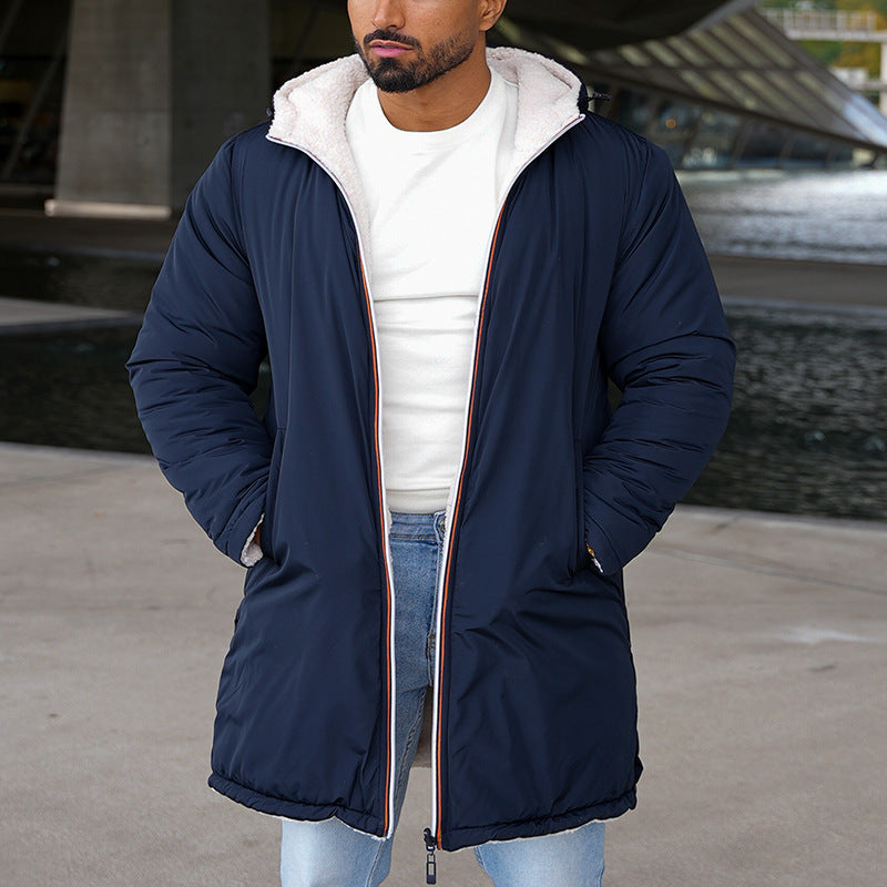 Wendbare halblange Jacke für Herren