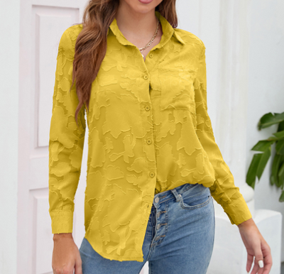 Aulikki® | Durchsichtige Bluse mit Knopfleiste aus Spitze