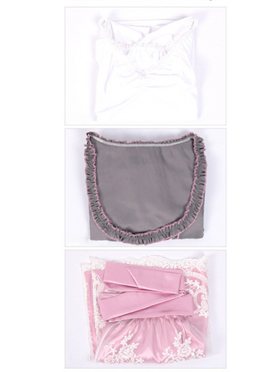 Damen Rosa mit Schleife Oktoberfest Dirndl Kleid