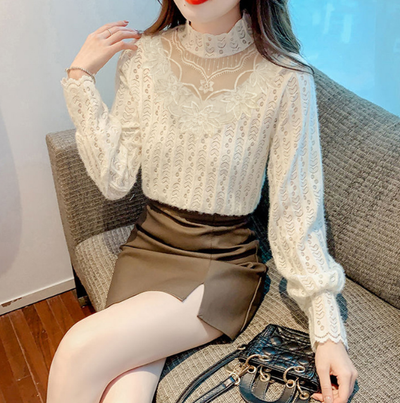 Weber Bluse | Extravagante langärmliges shirt für Damen