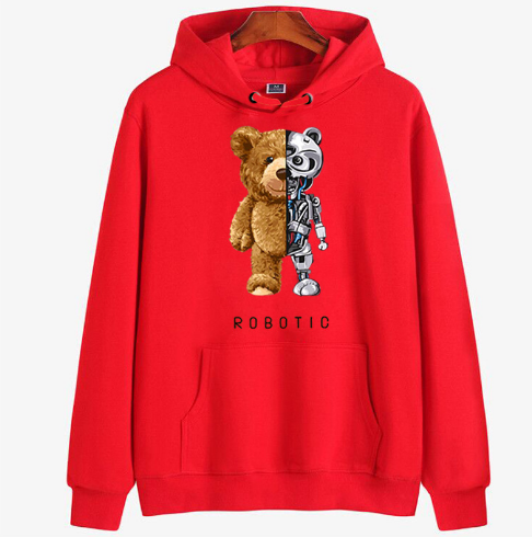 Roboter Teddybär Hoodie für Herren und Damen