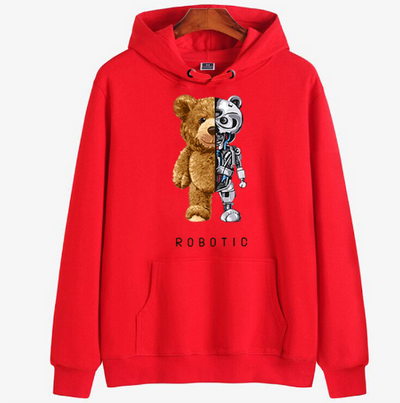 Roboter Teddybär Hoodie für Herren und Damen