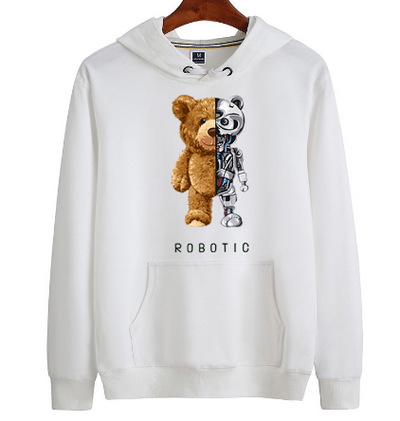 Roboter Teddybär Hoodie für Herren und Damen