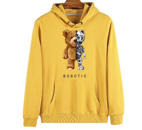 Roboter Teddybär Hoodie für Herren und Damen