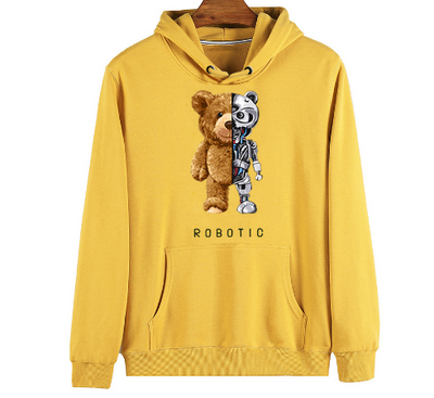 Roboter Teddybär Hoodie für Herren und Damen