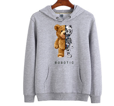 Roboter Teddybär Hoodie für Herren und Damen
