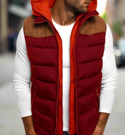 Weste für Herren - Stilvolle leichte Sommerjacke mit Kapuze