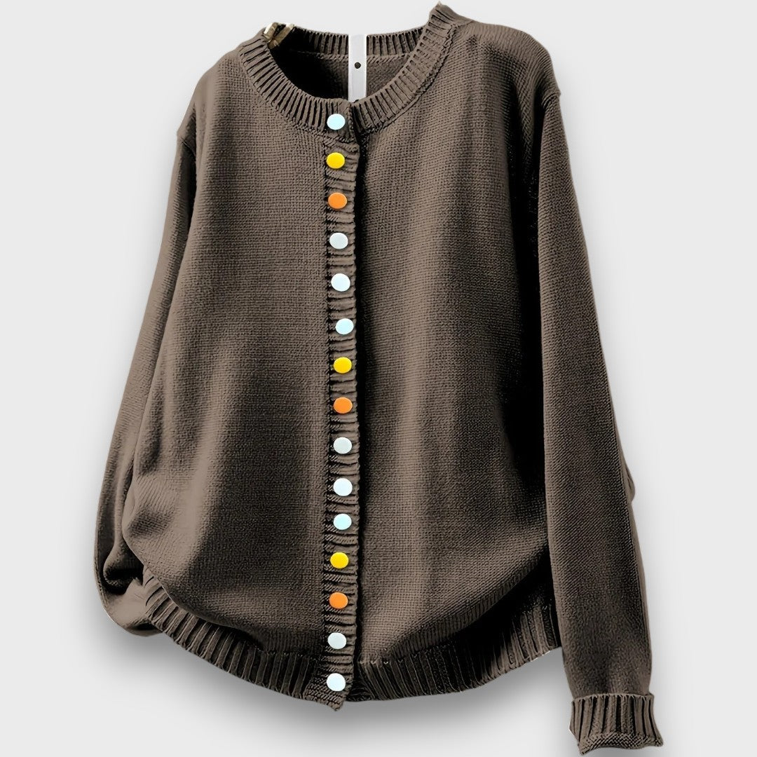 Liora – Strickjacke mit Knopfdetails