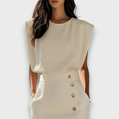 Corvaya – Bleistiftkleid mit Knopfleiste