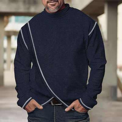 Langärmeliger Rollkragenpullover für Männer
