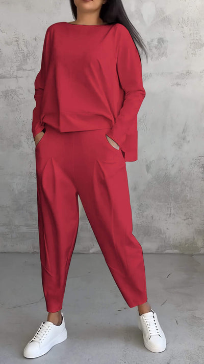 Elegantes Zweiteiliges Hosenset für Damen