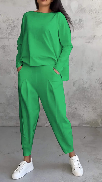 Elegantes Zweiteiliges Hosenset für Damen