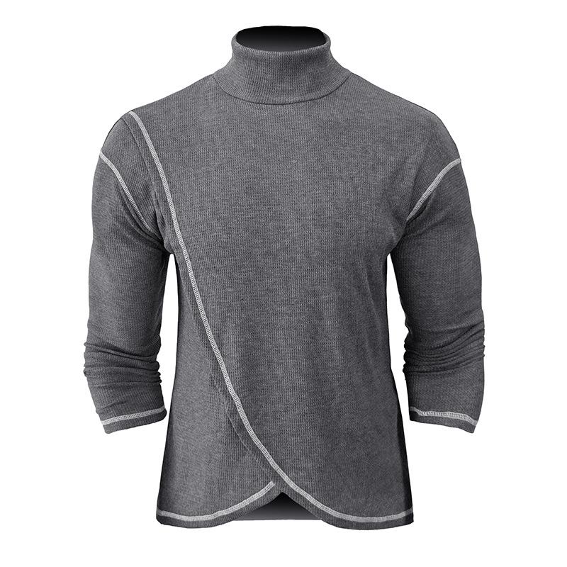 Langärmeliger Rollkragenpullover für Männer