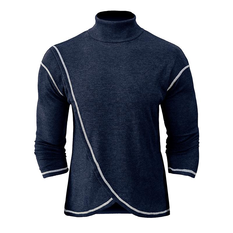 Langärmeliger Rollkragenpullover für Männer