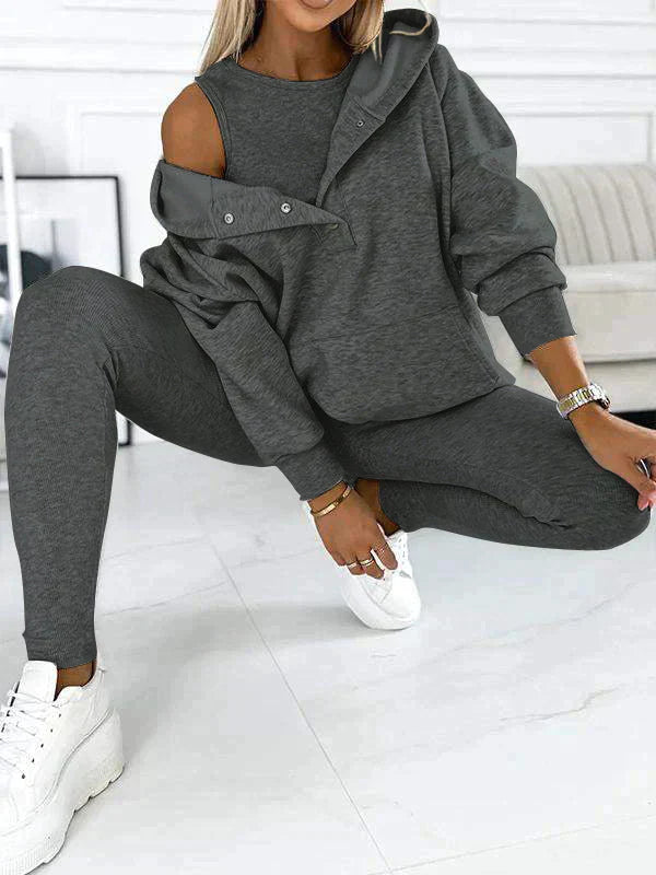 Kuschelige 3-teilige Loungewear für Damen