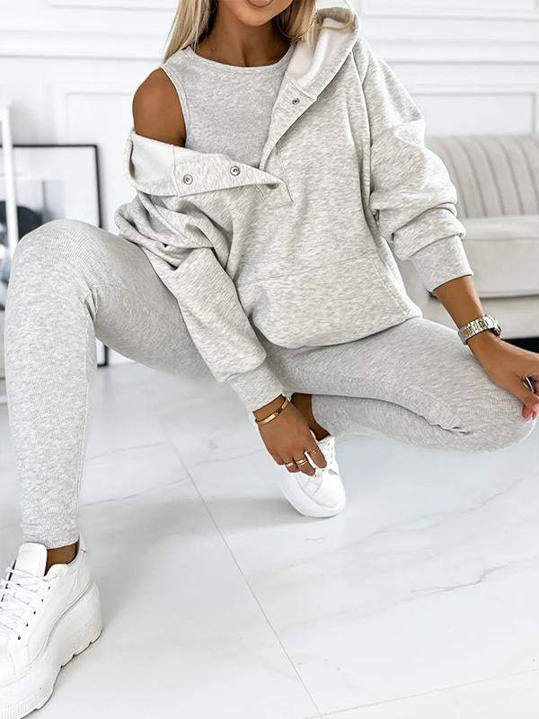 Kuschelige 3-teilige Loungewear für Damen
