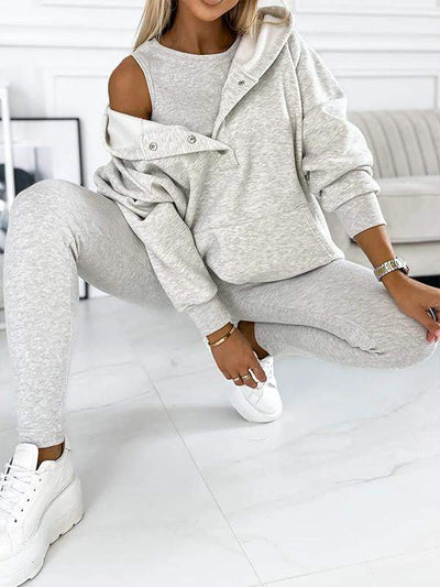 Kuschelige 3-teilige Loungewear für Damen