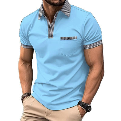 Sommerliches Polo-Shirt | Modernes, bequemes Polo-Shirt mit Muster