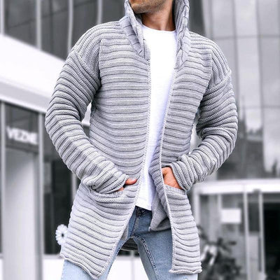 Einfache Winterstrickjacke für Männer