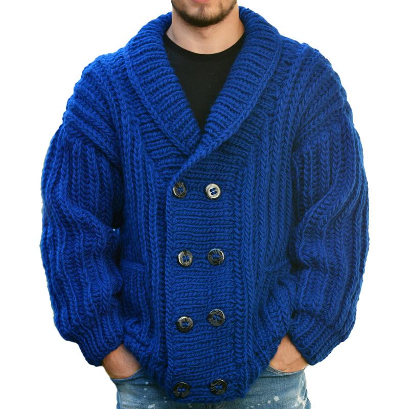 Einfach Gestrickte Winterstrickjacke für Männer