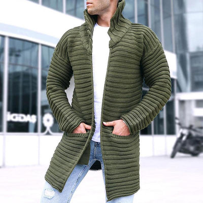 Einfache Winterstrickjacke für Männer