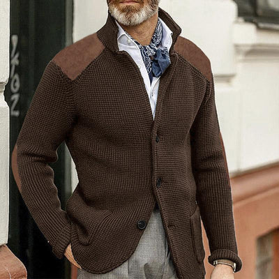 Retro-Patchwork-Blazer für Herren