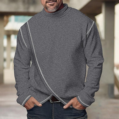 Langärmeliger Rollkragenpullover für Männer