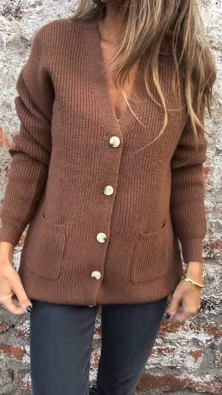 Kuscheliger Strick-Cardigan | Knopfverschluss | Lässige Eleganz