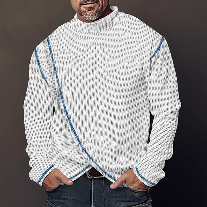 Langärmeliger Rollkragenpullover für Männer