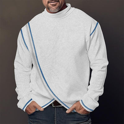 Langärmeliger Rollkragenpullover für Männer