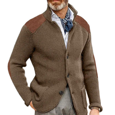 Retro-Patchwork-Blazer für Herren