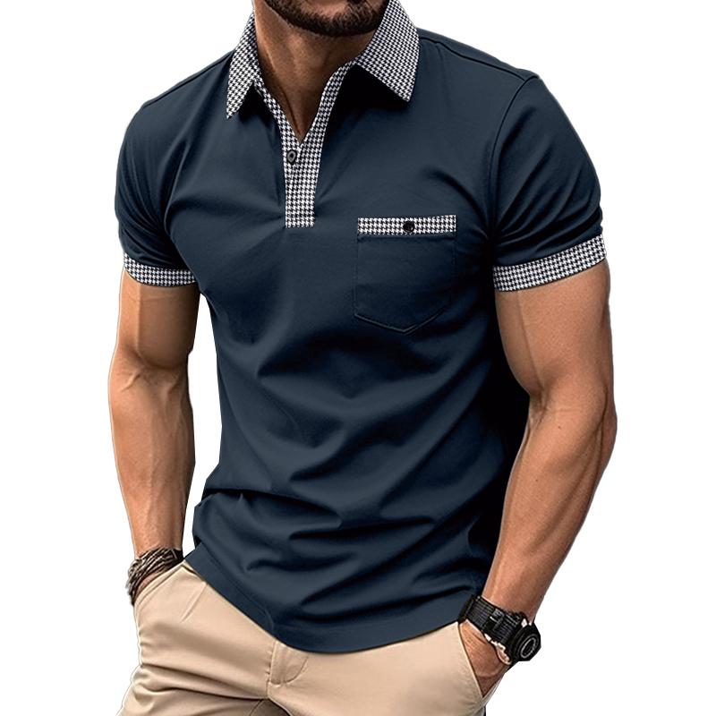 Sommerliches Polo-Shirt | Modernes, bequemes Polo-Shirt mit Muster