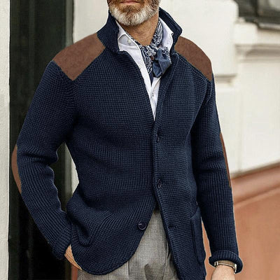 Retro-Patchwork-Blazer für Herren