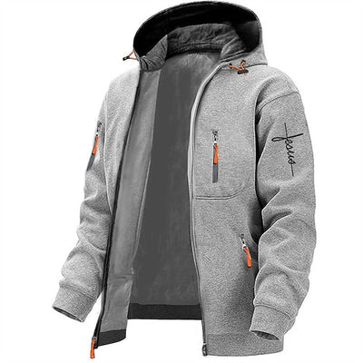 Reißverschlussjacke mit Kapuze für Herren