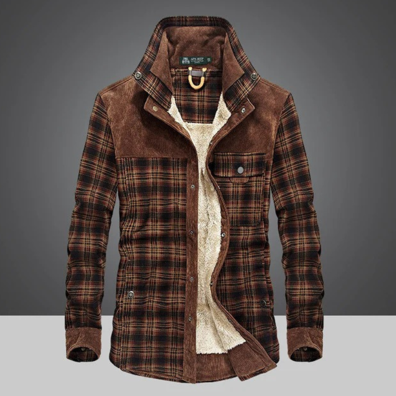 Karierte Vintage-Jacke für Herren | Winter