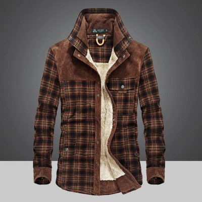 Karierte Vintage-Jacke für Herren | Winter