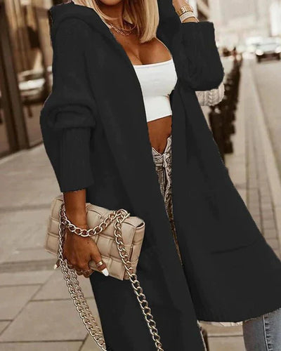 Klassische Strickjacke mit Zipper für Damen