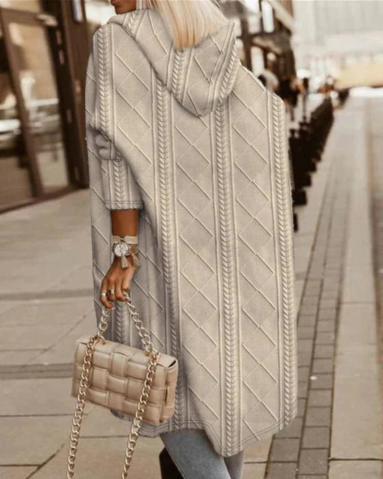 Klassische Strickjacke mit Zipper für Damen