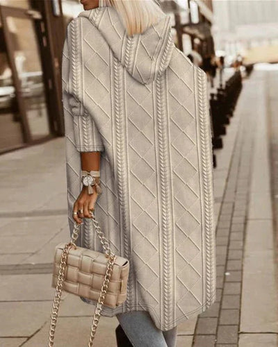 Klassische Strickjacke mit Zipper für Damen