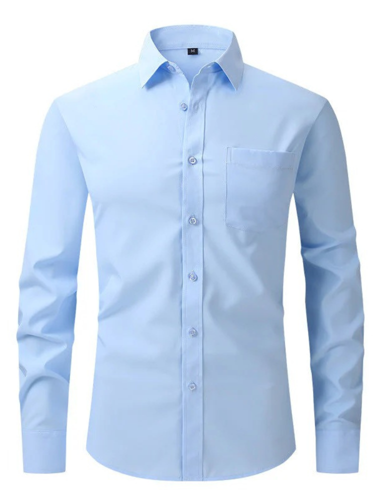 Klassisches Business-Hemd für Herren | Langarm