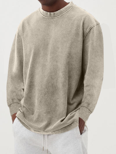 Vintage Langarm-T-Shirt für Männer