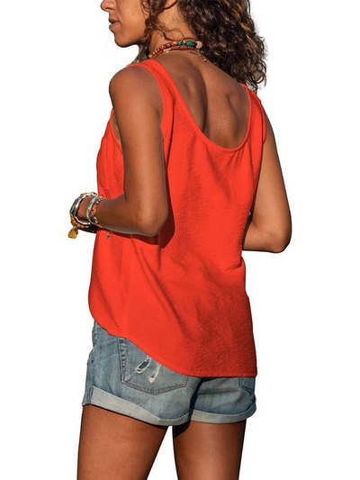 Lässiges ärmelloses Damen-Tanktop | Elegante